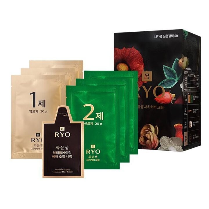 NEW려화윤생새치커버크림120g(4.0짙은갈색)