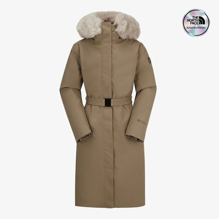 [노스페이스 공식] NC1DQ81C 여성 고어 마테라 RDS 다운 코트 DARK BEIGE