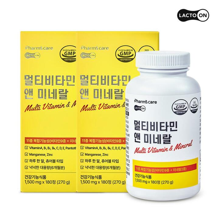 [서울약사신협]멀티비타민앤미네랄 1,500mg 180정 2세트