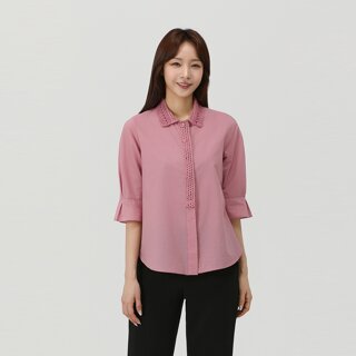 [PAT] 레이스카라 블라우스_1J42505