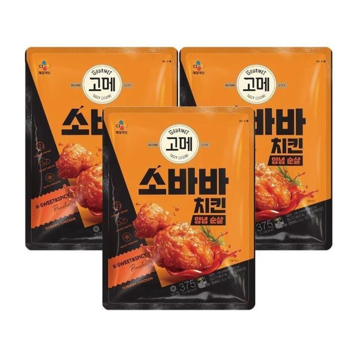 고메 소바바치킨 양념 순살 3개 (19136865)