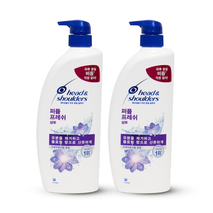 헤드앤숄더 두피 토탈 솔루션 퍼퓸 프레쉬 샴푸 800ml x 2개