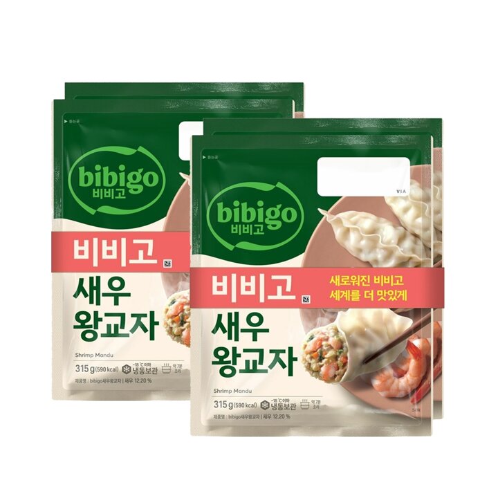 CJ 비비고 새우왕교자 315g x4봉