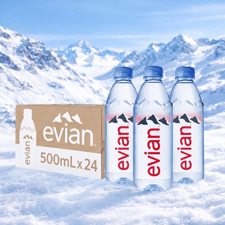 에비앙 천연광천수 500ml x 24 팩