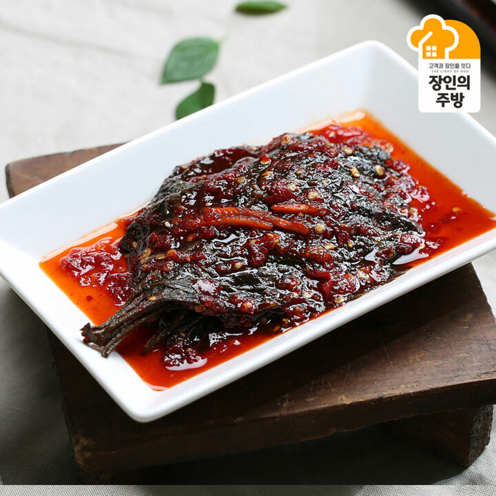 [이광석장인]깻잎무침1kg 양념깻잎 반찬 밥도둑X3팩(총3kg)