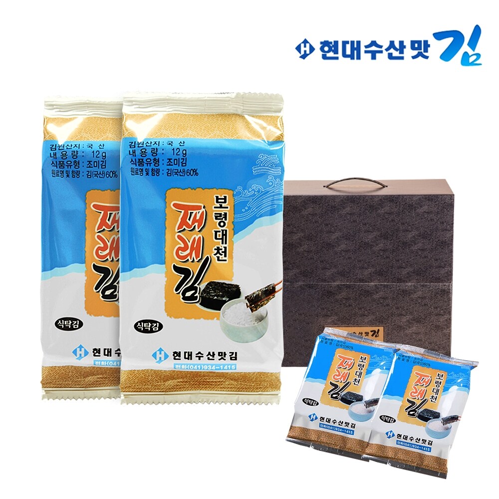 [G]현대수산맛김 보령 대천김 재래김 식탁김 30봉/조미김/구운김