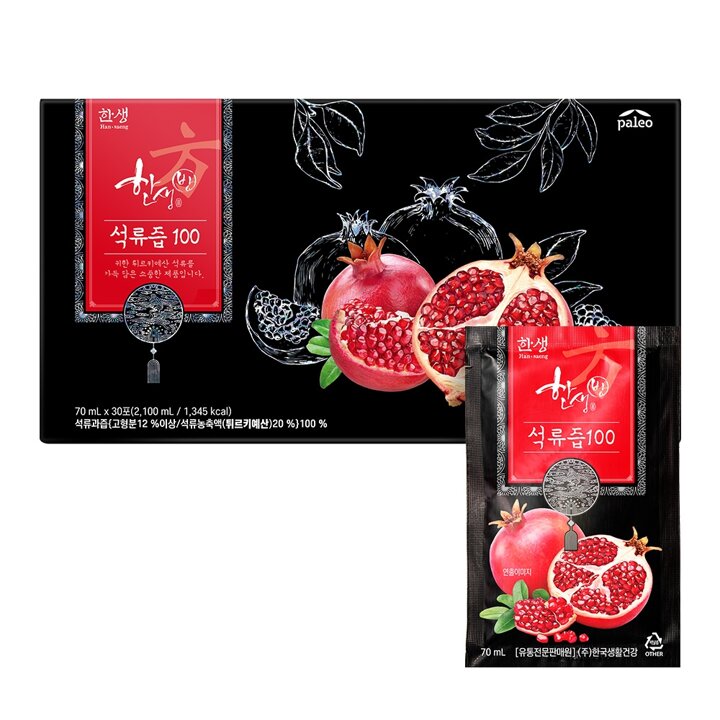 팔레오 석류즙100 70ml 30포 1박스 + 쇼핑백 증정
