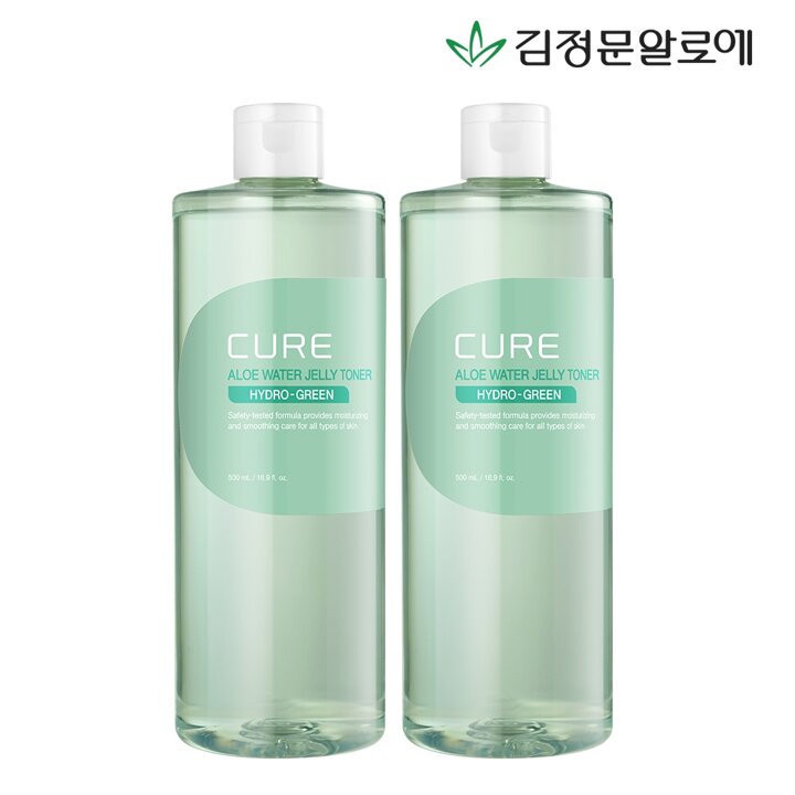 [김정문알로에][1+1] 큐어 젤리 토너 500ml (총2개)