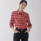 [지센] (2컬러) 포켓 디테일 체크 셔츠 LCWSO828_미판매