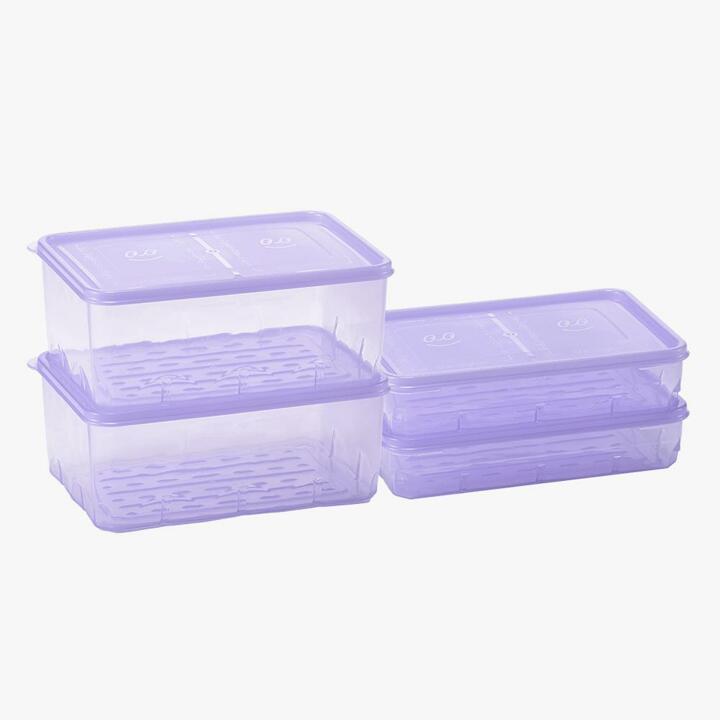 땡스소윤 냉동실 전용 밀폐용기 맞춤세트 
