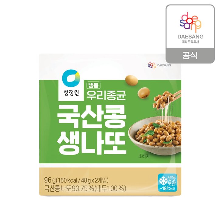 청정원 국산콩 생나또 48gx2입 x 23개 (냉동)
