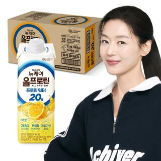 [대상웰라이프] 뉴케어 올프로틴 20g 프로틴워터 레몬맛 (350mlx18팩), 1박스