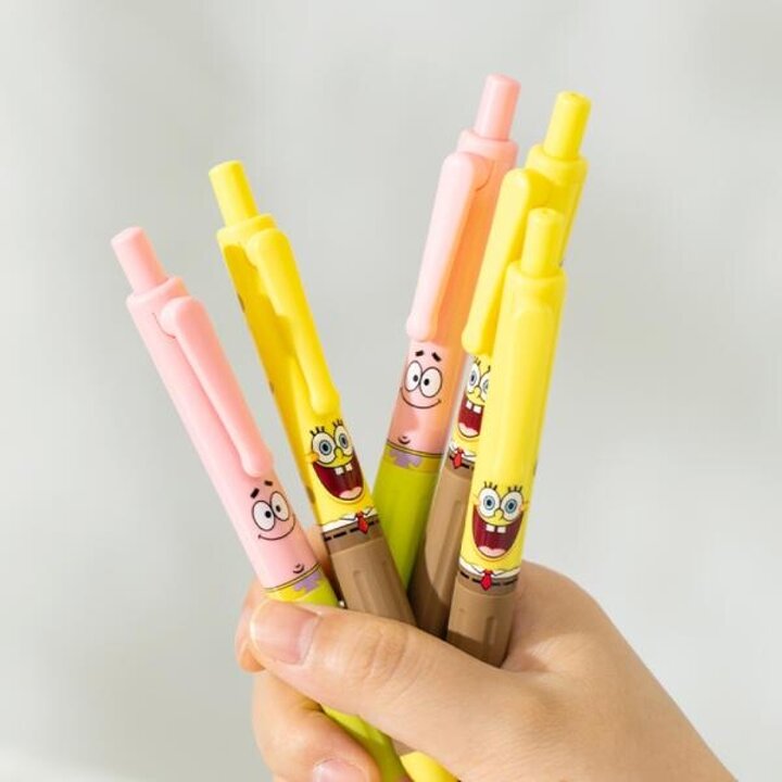 아트박스/델리 델리 스폰지밥 중성펜 젤펜 0.5mm