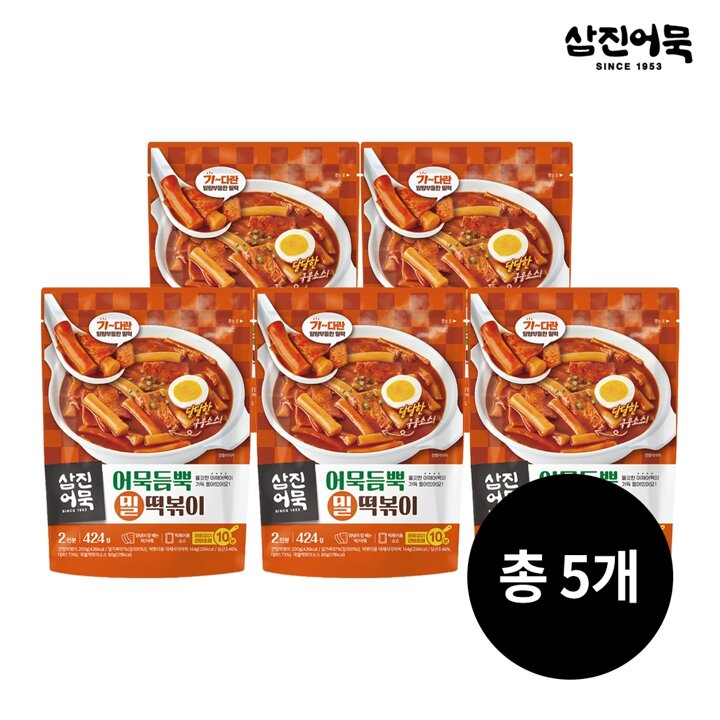 [삼진어묵] 어묵듬뿍 밀떡볶이 x 5개