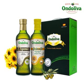 유기농엑스트라버진 올리브유, 해바라기유 500ml 세트