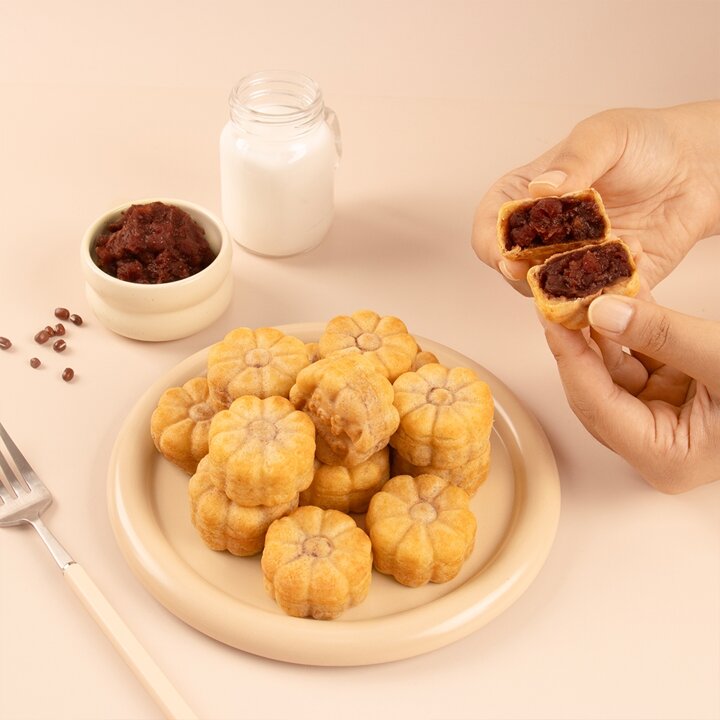 [마녀바스켓] 추억의 간식 용궁에서 온 국화빵 팥500g+슈500g  (총 40개)*