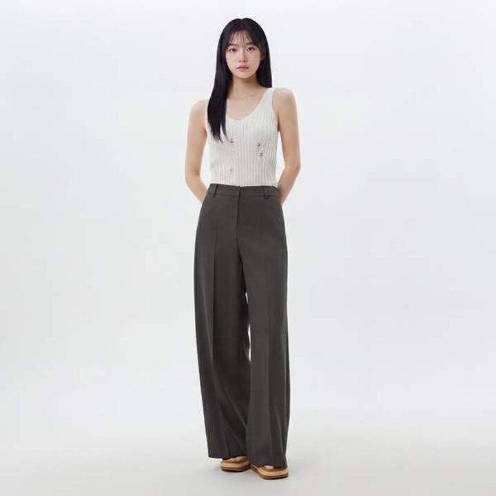 (신세계센텀점)레직기 와이드핏 슬랙스 팬츠 AS2WP463