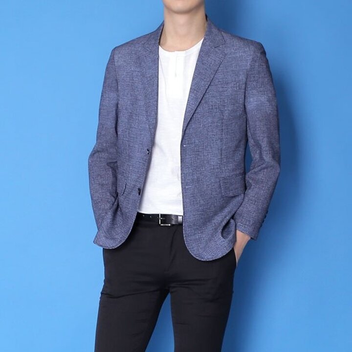 남자 자켓 BSB037 남성 블레이져 여름 정장 싱글 자켓