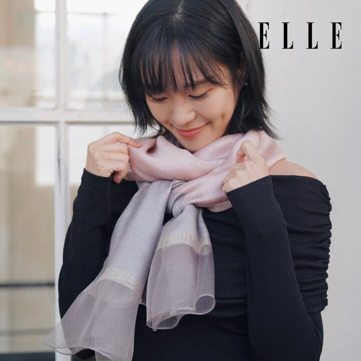 엘르 소프트면분할 롱 스카프 SE019X301