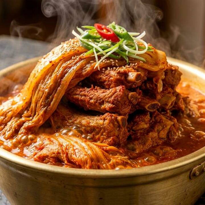 등갈비가 듬뿍! 자글자글 양푼이 등갈비 김치찜 500G X 2팩