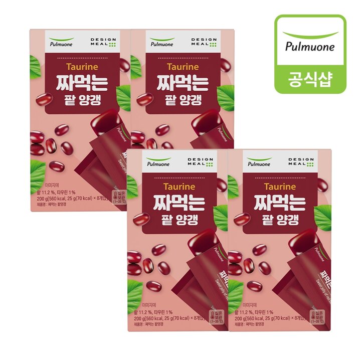 풀무원 짜먹는 팥 양갱 (25gX8)X4개
