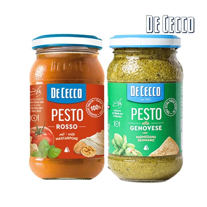 [보라티알] 데체코 레드페스토 200g x1개 + 바질페스토 190g x1개 /소비기한 확인