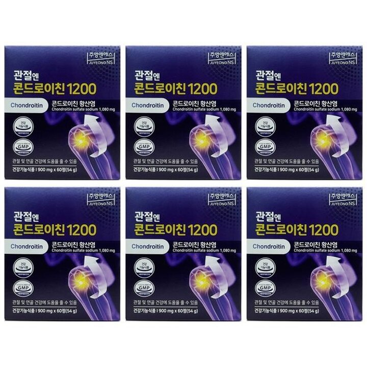 주영엔에스관절엔콘드로이친120060정,6개