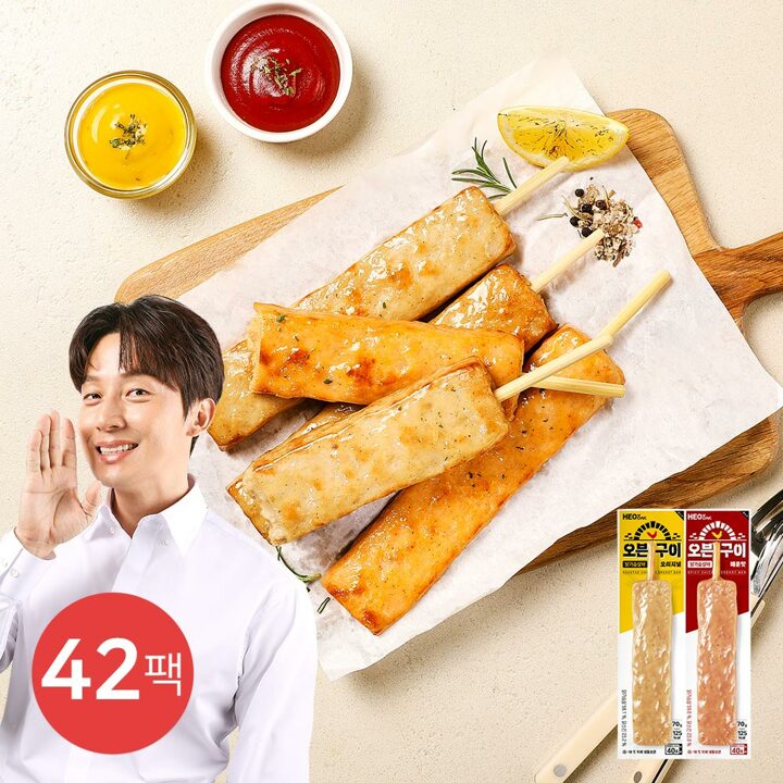 [허닭] 오븐구이 닭가슴살 바 2종 42팩