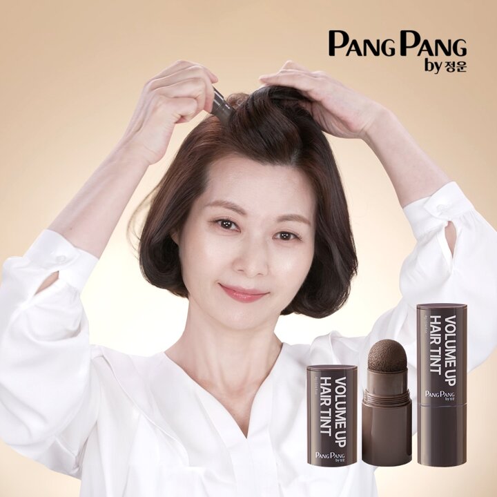 볼륨업 정운팡팡 헤어틴트 4통/ 정수리 볼륨 헤어커버 탈모 새치커버 팡팡바이정운