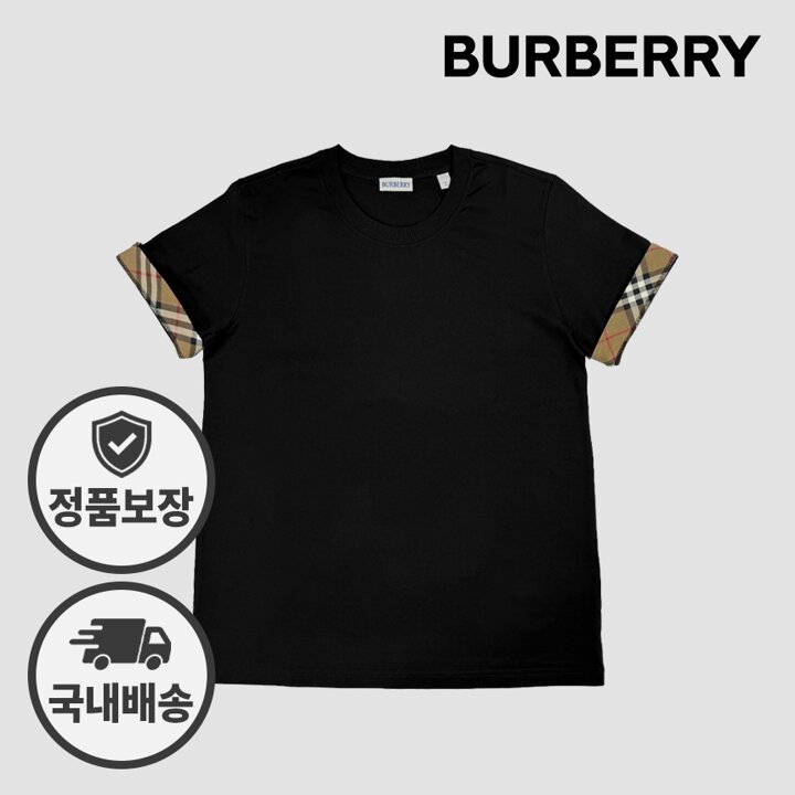 버버리 여성 반팔티 81042911 81227321 MAUD 모드 블랙