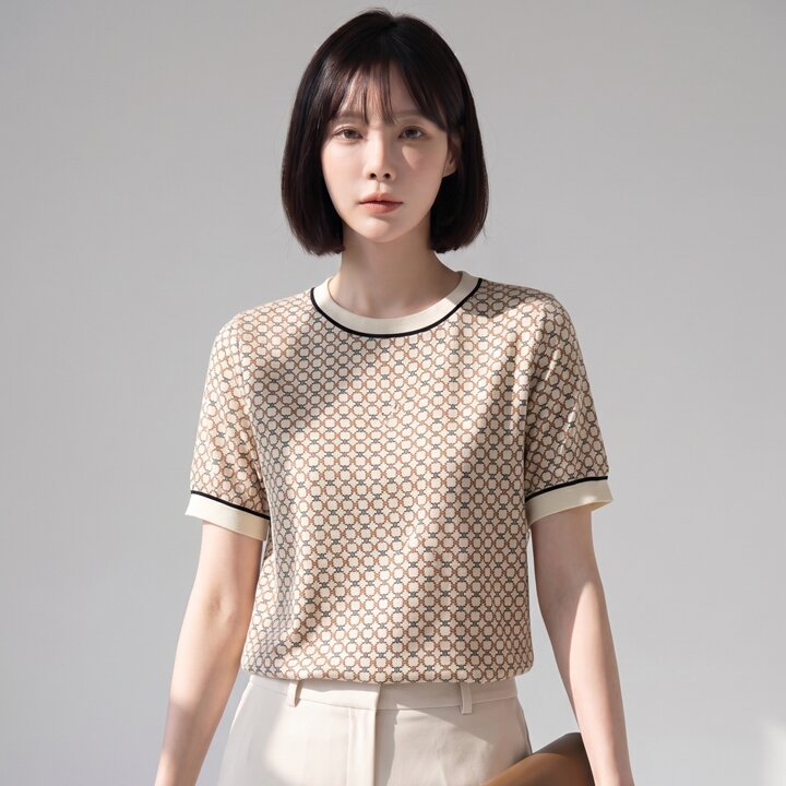 KARRA 라운드포인트블라우스_A0963M