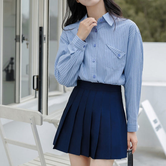 블랜드 컬러 셔츠 2종