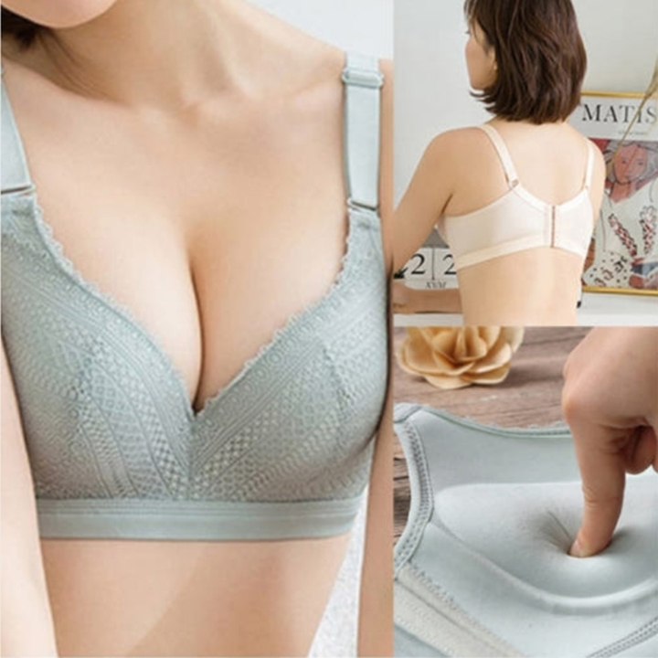 [하프클럽/아띠모르]왕뽕브라 볼륨업브라 브라렛 뽕브라 노와이어브라 6cm왕뽕 푸쉬업 ..