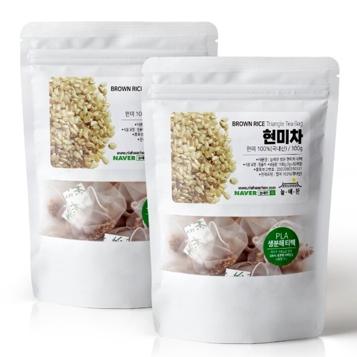 늘해찬 국산 볶은 현미차 전통차 100티백16475550588707