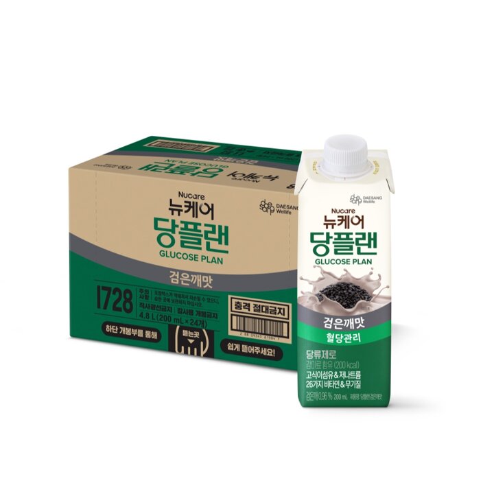 [대상웰라이프] 뉴케어 당플랜 검은깨맛 (200mlx24팩), 1박스