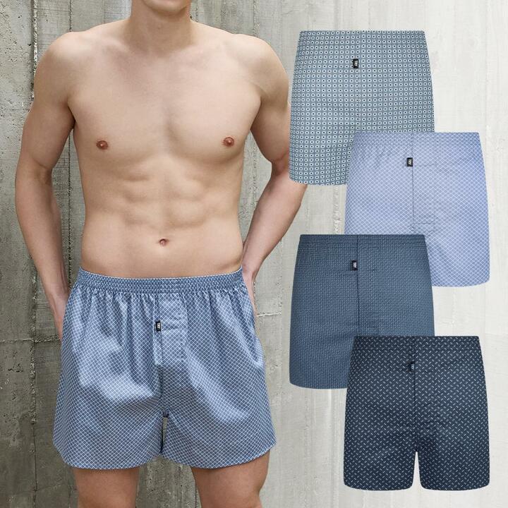 [TRY] 남성 데일리 순면 주자 트렁크 4종 세트