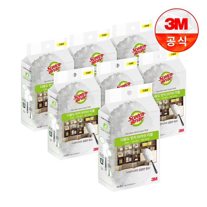 [3M]뉴 다용도 먼지떨이/브러쉬 리필 2입 X 7개