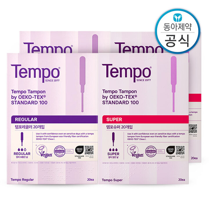 S 템포 탐폰 체내형생리대 레귤러/슈퍼 80매