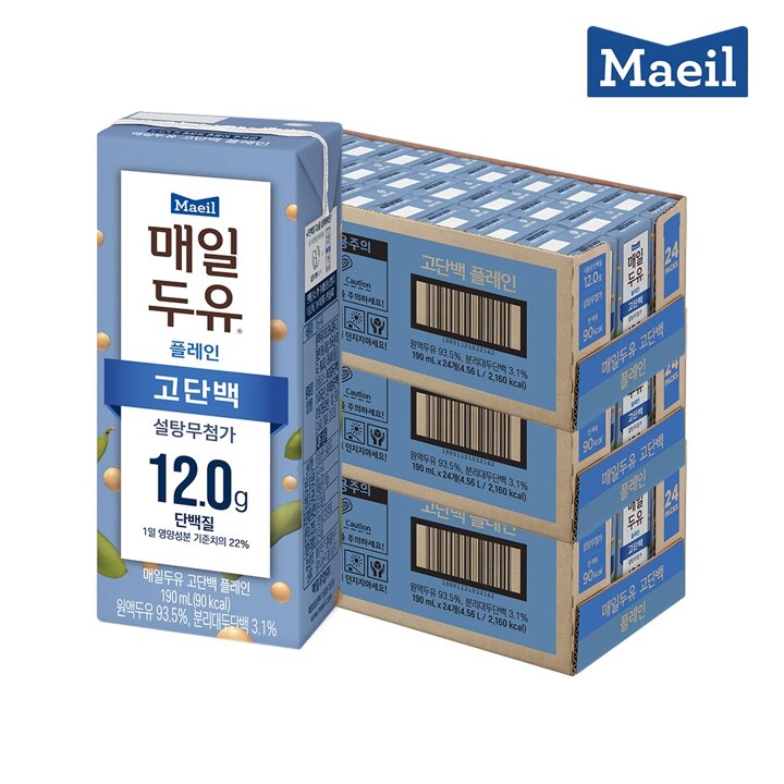 매일두유 고단백 190ml 72팩