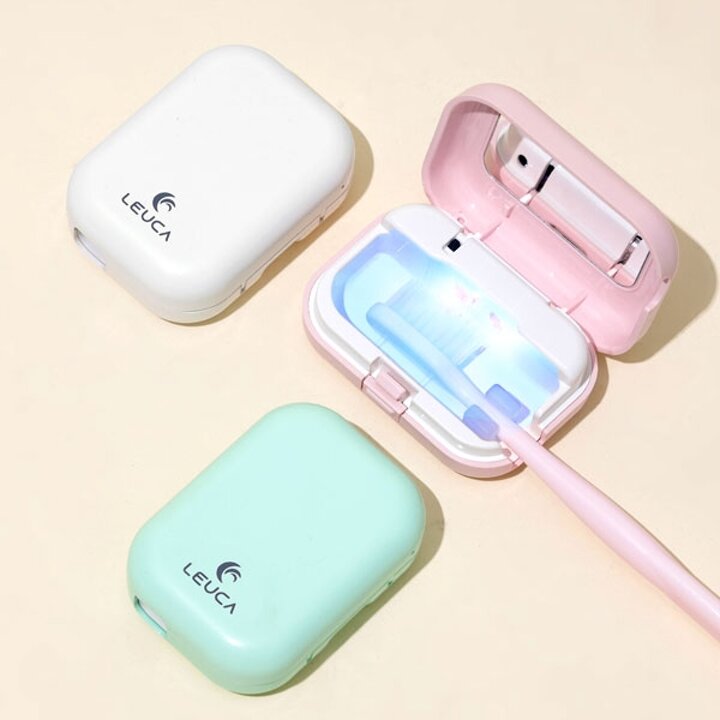 루카 국산 투케어 충전식 휴대용 무선 UV LED 칫솔 살균 소독기 C2D301