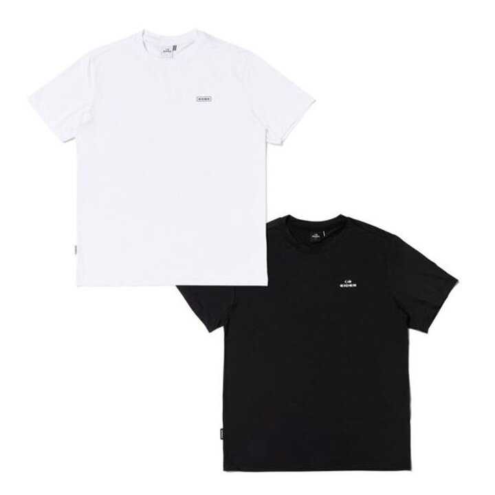 (신세계김해점)[아이더] 남성 POP 2 PACK 라운드 기능성 반팔 티셔츠 헬스복 운동복 생활복 단체복 DMM23291