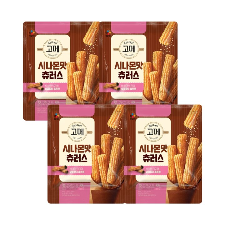 CJ 고메 시나몬맛 츄러스 262g x4개