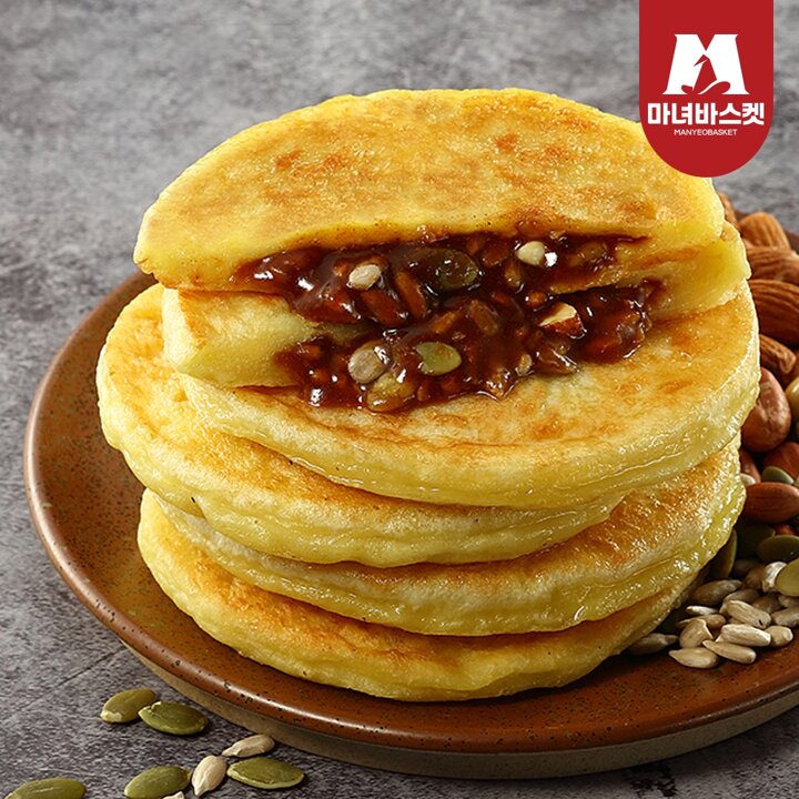 [마녀바스켓] 부산 명물 씨앗호떡 400g x2팩(8개입)