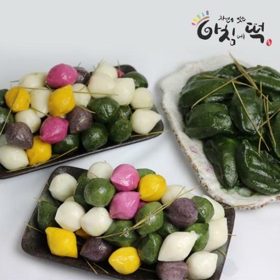 [아침에떡]정성담은 송편세트 2호 2kg (오색송편 94개)