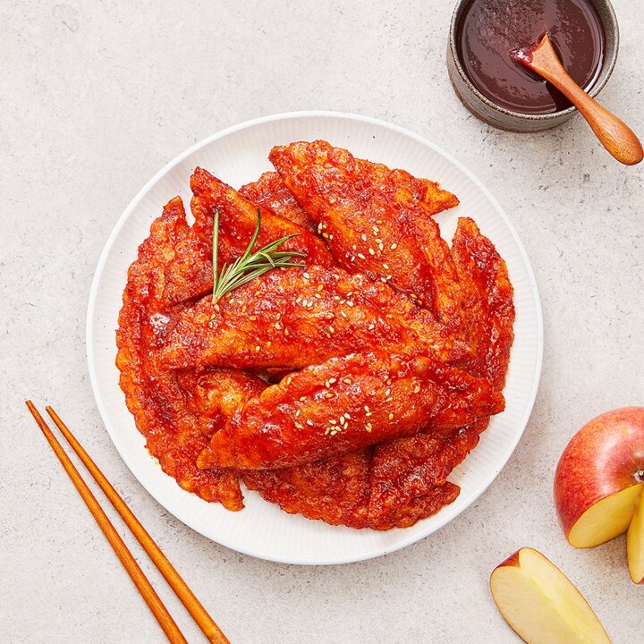 [추억의 국민학교 떡볶이] 국떡 사과넣은 무침 야끼만두 360gX2팩