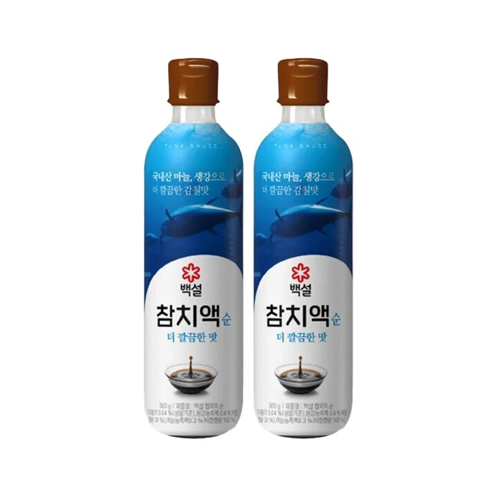 CJ 백설 참치액 순더깔끔한맛 500g x2개