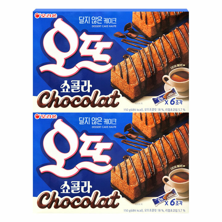 오리온 오뜨 쇼콜라 150g 2개