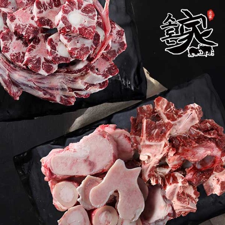 [소돈가] 한우 사골(1kg)+잡뼈(1kg)+꼬리반골(1kg) 총3kg