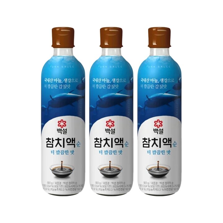 CJ 백설 참치액 순더깔끔한맛 900g x3개