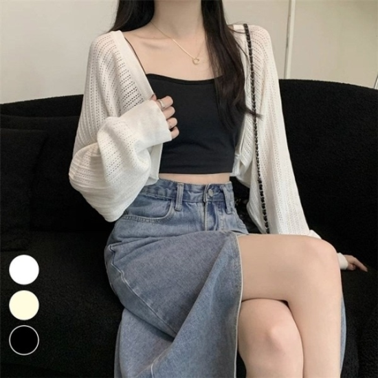 데일리 여성 여름 얇은 소재 펀칭 볼레로19874020667501